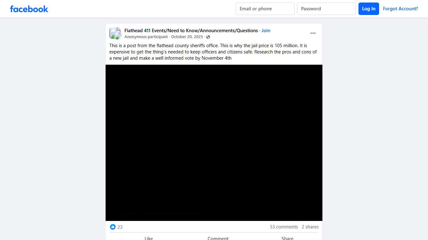 Flathead 411 Events/Need to Know/Announcements/Questions | This is a post from the flathead county sheriffs office | Facebook